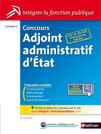 Concours adjoint administratif d'Etat : catégorie C