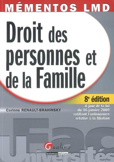 Droit des personnes et de la famille : à jour de la loi du 16 janvier 2009 ratifiant l'ordonnance relative à la filiation