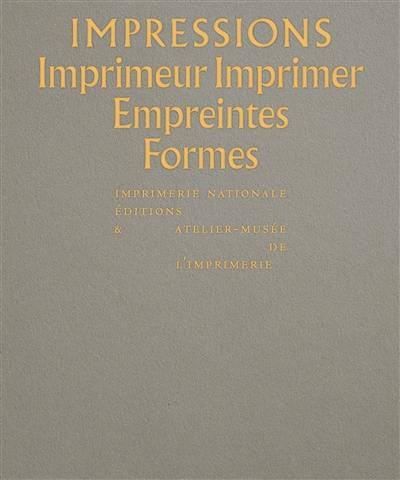 Impressions : imprimeur, imprimer, empreintes, formes