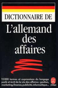 Dictionnaire de l'allemand des affaires