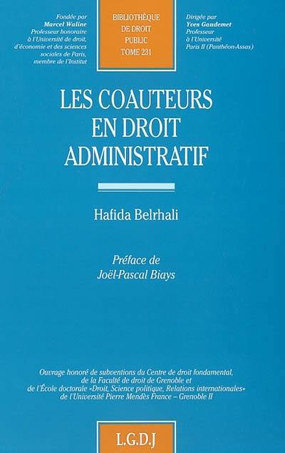 Les coauteurs en droit administratif