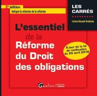 L'essentiel de la réforme du droit des obligations