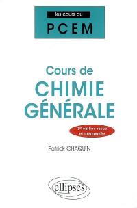 Cours de chimie générale