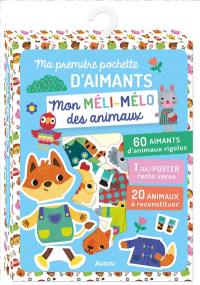 Mon méli-mélo des animaux : ma première pochette d'aimants