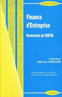 Finance d'entreprise : recherches du Crefib