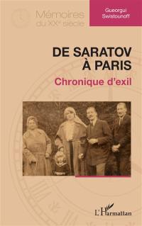 De Saratov à Paris : chronique d'exil