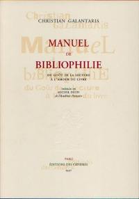 Manuel de bibliophilie