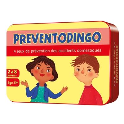 Preventodingo : 4 jeux de prévention des accidents domestiques : 2 à 8 joueurs, âge 3+