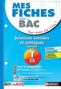 Sciences sociales et politiques, spécialité, terminale ES : nouveau programme