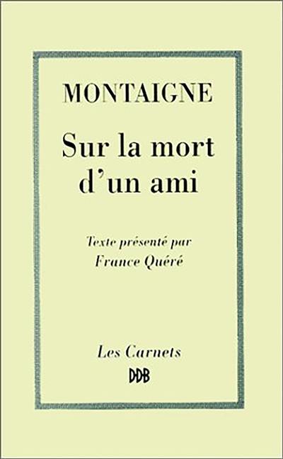 Sur la mort d'un ami