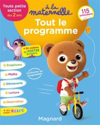 A la maternelle, toute petite section, dès 2 ans : tout le programme