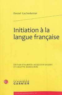 Initiation à la langue française