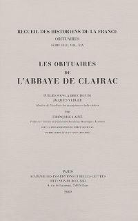 Les obituaires de l'abbaye de Clairac