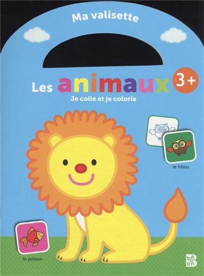 Les animaux : je colle et je colorie : 3 +