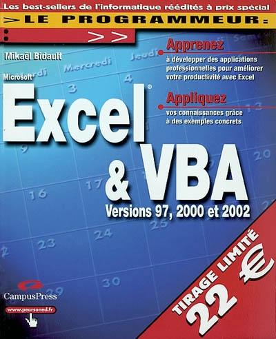 Excel et VBA en 21 jours : versions 97, 2000 et 2002