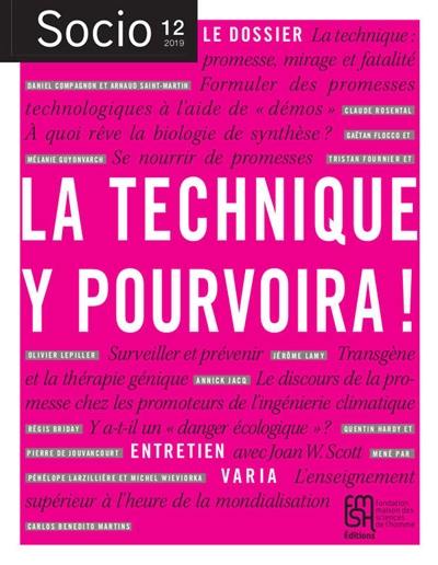 Socio, n° 12. La technique y pourvoira !