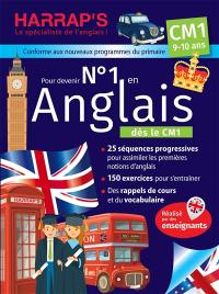 Pour devenir n° 1 en anglais CM1, 9-10 ans : conforme aux nouveaux programmes du primaire