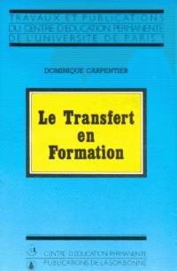 Le Transfert en formation