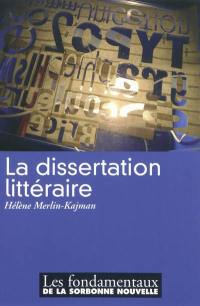 La dissertation littéraire