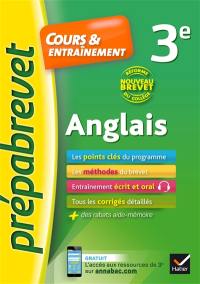 Anglais 3e : cours & entraînement : nouveau brevet