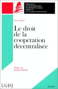 Le droit de la coopération décentralisée