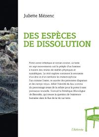 Des espèces de dissolution : légende moderne en sept mouvements. Monologue de Bassoléa