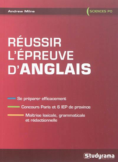 Réussir l'épreuve d'anglais