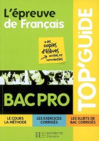 L'épreuve de français, bac pro