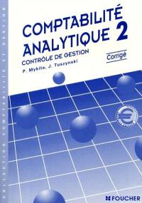 Comptabilité analytique, BTS 2e année : corrigé