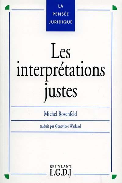 Les interprétations justes