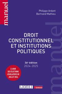 Droit constitutionnel et institutions politiques : 2024-2025