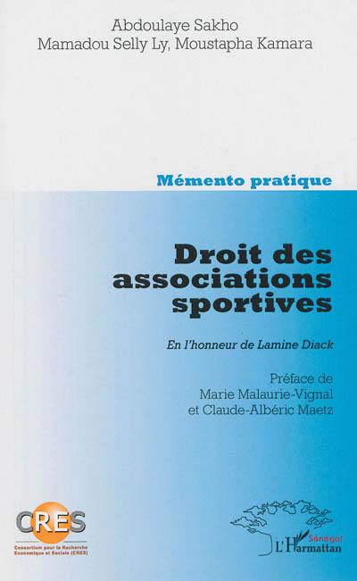 Droit des associations sportives : mémento pratique