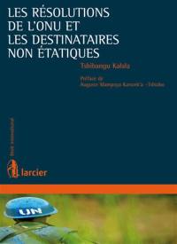 Les résolutions de l'ONU et les destinataires non étatiques