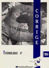 Technologie 4e : corrigé