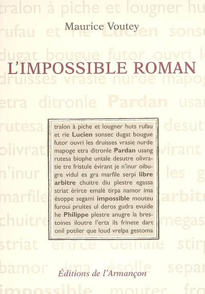 L'impossible roman