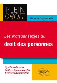 Les indispensables du droit des personnes