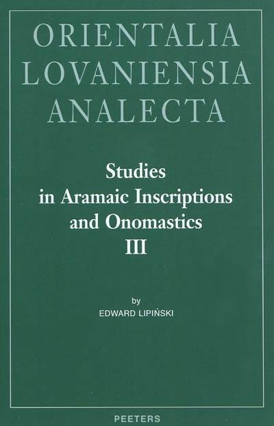 Studies in Aramaic inscriptions and onomastics. Vol. 3. Ma'lana