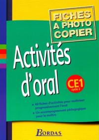 Activités d'oral, CE1 cycle 2