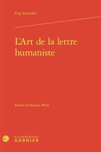 L'art de la lettre humaniste