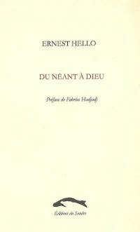 Du néant à Dieu