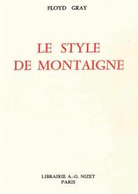 Le Style de Montaigne