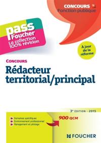 Concours rédacteur territorial, principal