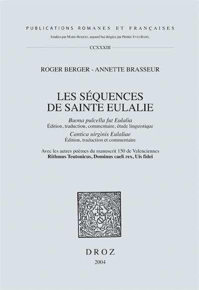 Les séquences de sainte Eulalie