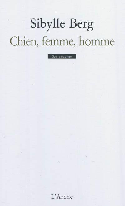 Chien, femme, homme