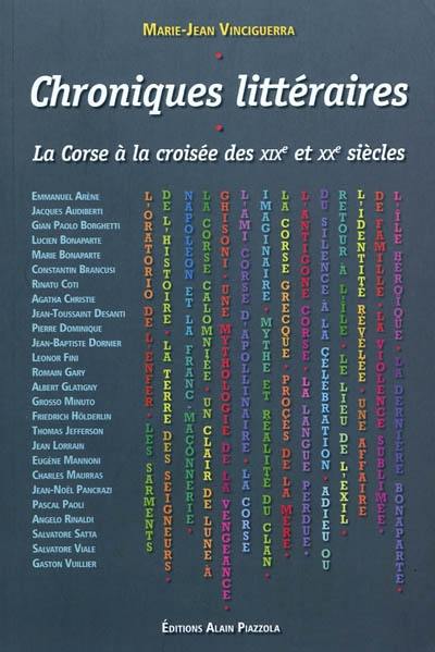 Chroniques littéraires : la Corse à la croisée des XIXe et XXe siècles