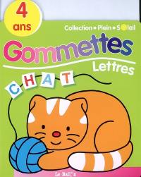 Gommettes lettres 4 ans : chat