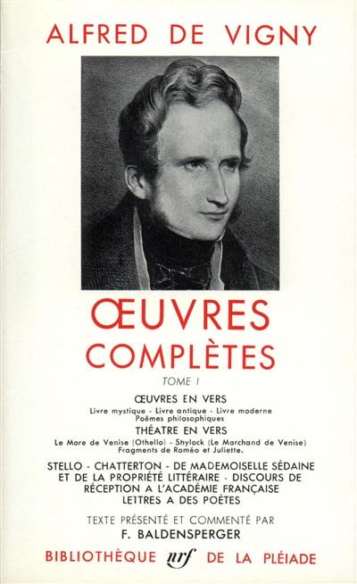 Oeuvres complètes. Vol. 1. Oeuvres en vers, théâtre en vers