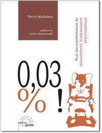 0,03 % ! : pour une transformation du mouvement humanitaire international