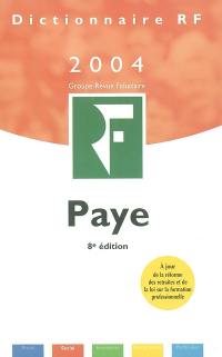 Dictionnaire paye 2004