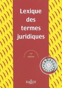 Lexique des termes juridiques